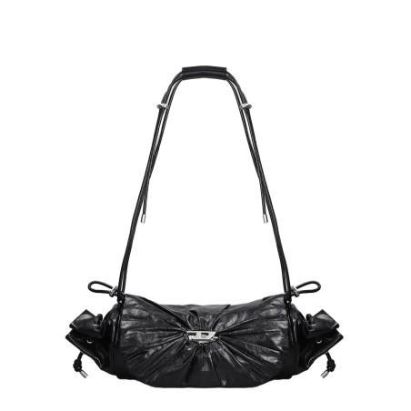 "SCRUNCH-D" SHOULDER BAG