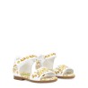 yellow azulejos print nappa calfskin sandal