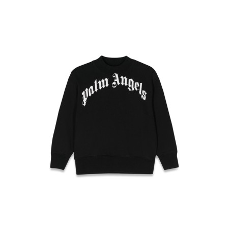 classic curved logo crewneck