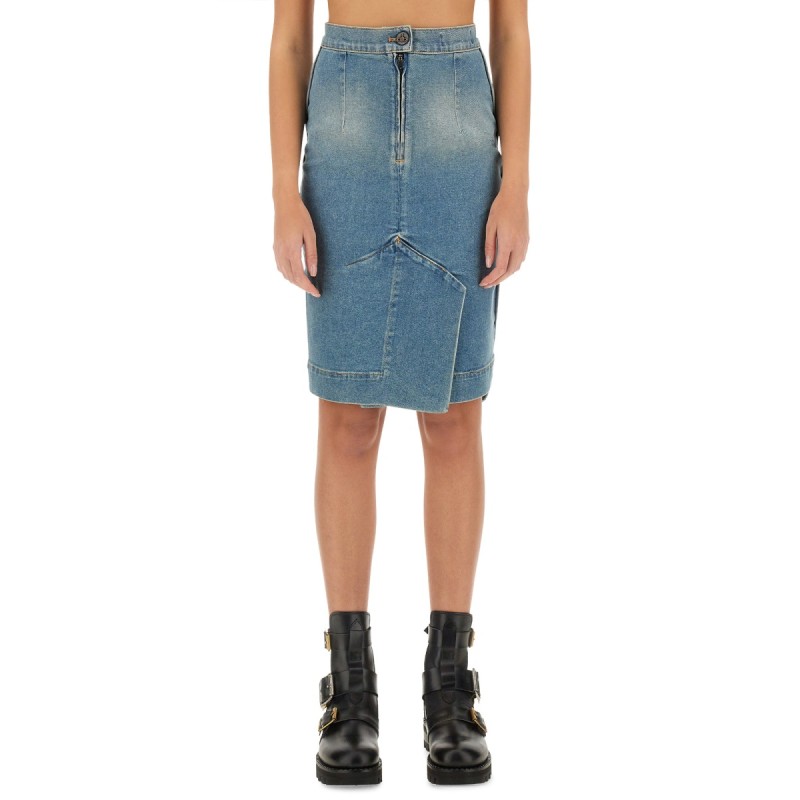 DENIM MIDI SKIRT