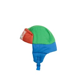 baby color block padded chapka