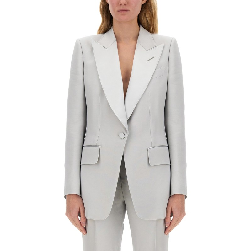 SINGLE-BREASTED TUXEDO JACKET "BIANCA"