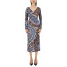 VELVET JACQUARD TULLE DRESS