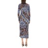 VELVET JACQUARD TULLE DRESS