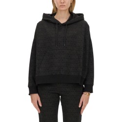 SWEATSHIRT WITH ALL OVER LOGO