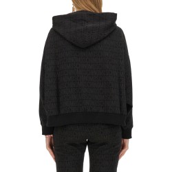 SWEATSHIRT WITH ALL OVER LOGO