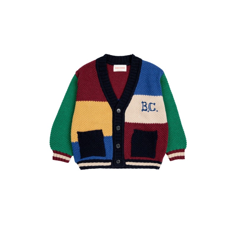 b.c vintage color block cardigan