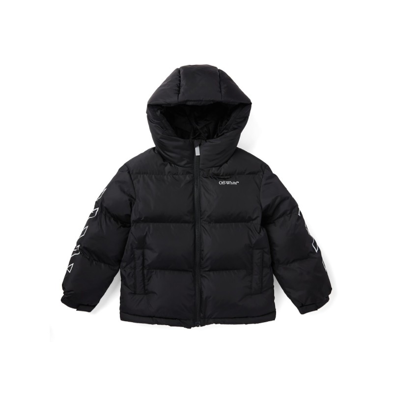 bookish diag short puffer