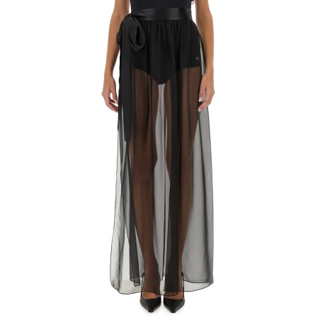 SILK CHIFFON LONG SKIRT