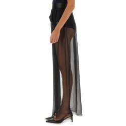 SILK CHIFFON LONG SKIRT