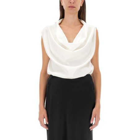 SHIRT WITH DROPPED COLLAR