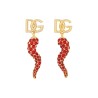 EARRING WITH LOGO AND CORNET