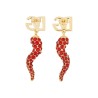 EARRING WITH LOGO AND CORNET