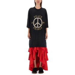 PEACE & PEARLS COTTON INTERLOCK DRESS