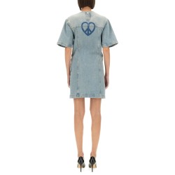 SMART CODES DENIM MINI DRESS