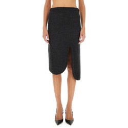 PADDED SKIRT WITH TUBE DETAIL
