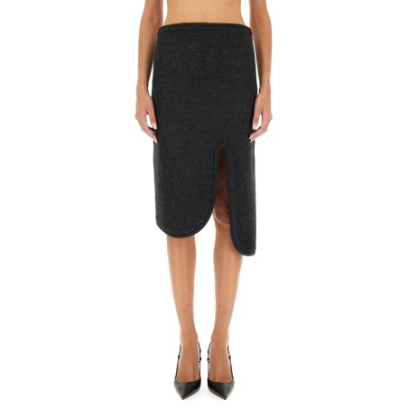 PADDED SKIRT WITH TUBE DETAIL