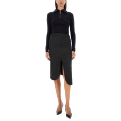 PADDED SKIRT WITH TUBE DETAIL