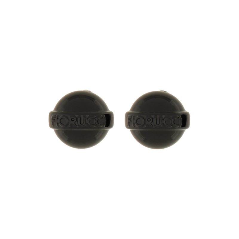 GLOSSY BLACK MINI LOLLIPOP EARRING
