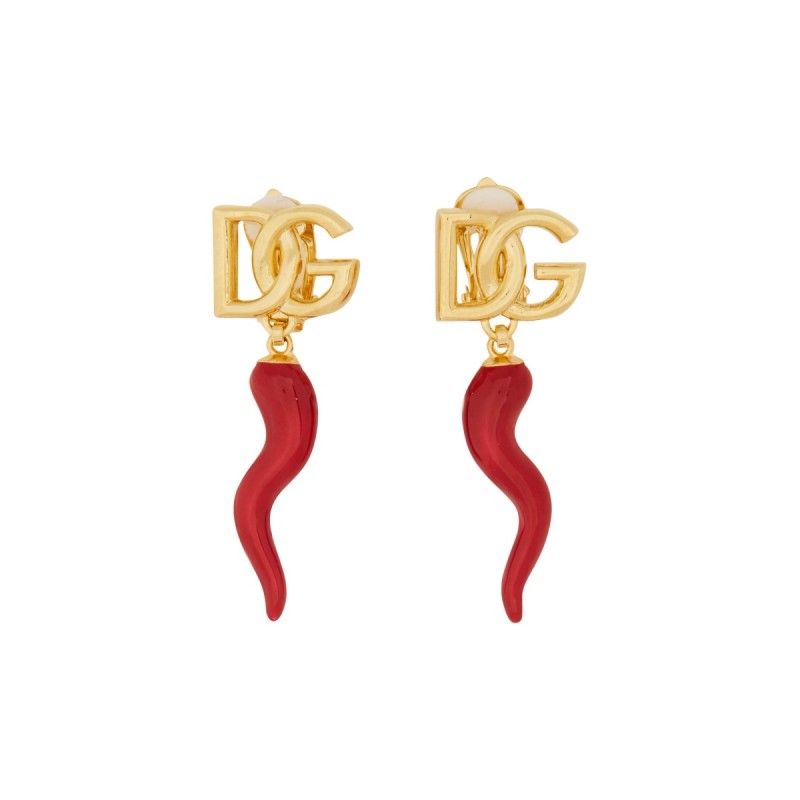 CREOLE EARRING WITH CROISSANT