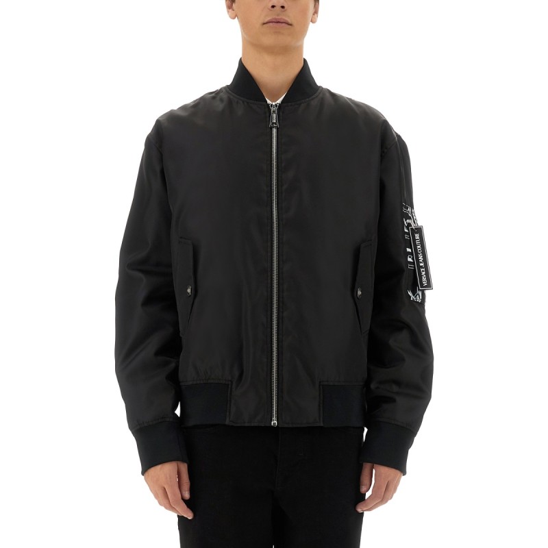 BOMBER JACKET WITH LOGO