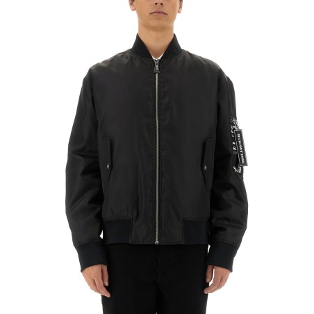 BOMBER JACKET WITH LOGO