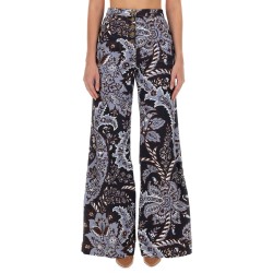 PAISLEY PRINT FLARE JEANS