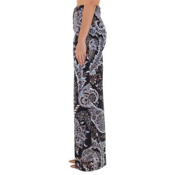PAISLEY PRINT FLARE JEANS
