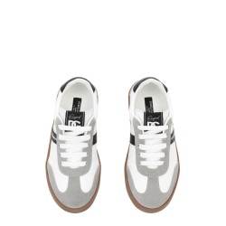 low lace-up sneaker vit.n white/black/grey