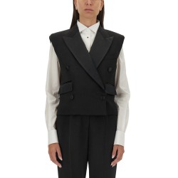 DOUBLE-BREASTED SLEEVELESS JACKET