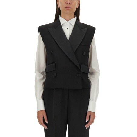 DOUBLE-BREASTED SLEEVELESS JACKET