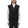DOUBLE-BREASTED SLEEVELESS JACKET