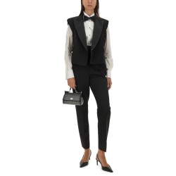 DOUBLE-BREASTED SLEEVELESS JACKET