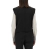 DOUBLE-BREASTED SLEEVELESS JACKET