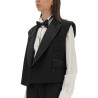 DOUBLE-BREASTED SLEEVELESS JACKET
