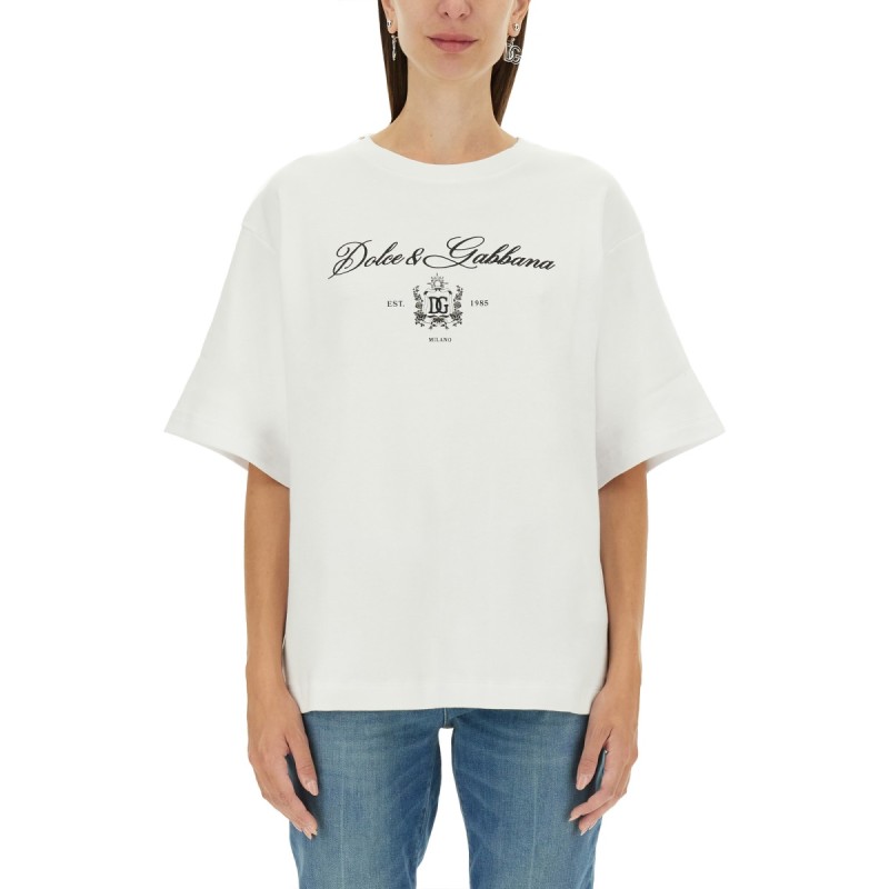 T-SHIRT WITH LETTERING LOGO