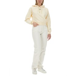 "THE SWEATSHIRT" WITH GROSGRAIN HOOD