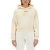 "THE SWEATSHIRT" WITH GROSGRAIN HOOD