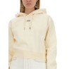 "THE SWEATSHIRT" WITH GROSGRAIN HOOD