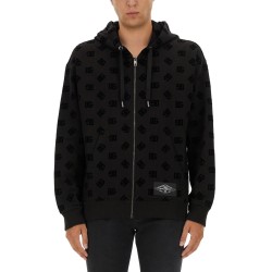 SWEATSHIRT WITH ALLOVER LOGO