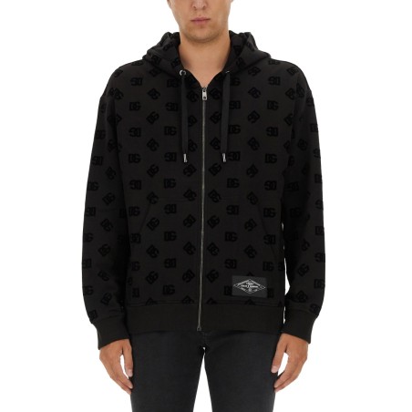 SWEATSHIRT WITH ALLOVER LOGO