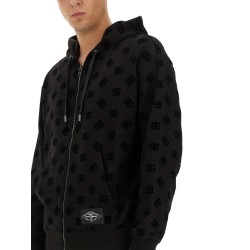 SWEATSHIRT WITH ALLOVER LOGO