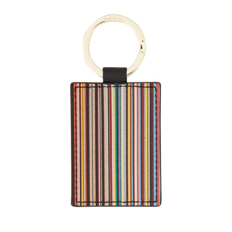 "SIGNATURE STRIPE" KEY HOLDER