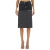 TWO-TONE DENIM SKIRT