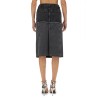 TWO-TONE DENIM SKIRT