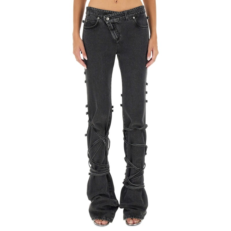 JEANS WITH KNOTTED DETAIL