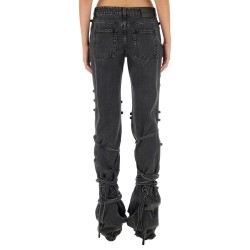 JEANS WITH KNOTTED DETAIL