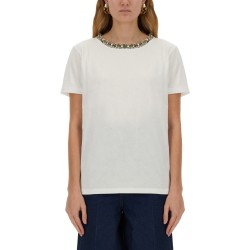 T-SHIRT WITH EMBROIDERED COLLAR
