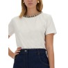 T-SHIRT WITH EMBROIDERED COLLAR