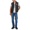 DOWN VEST WITH LOGO PATCH